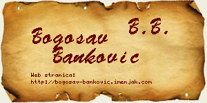 Bogosav Banković vizit kartica
